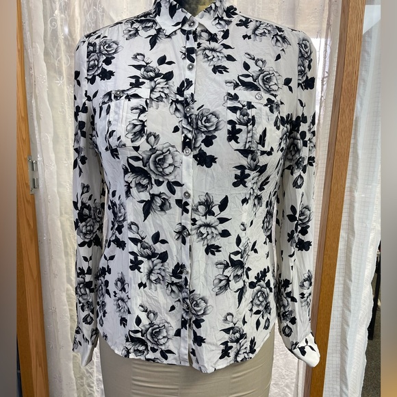Whitehouse black market silk blouse size 14 - Picture 1 of 11